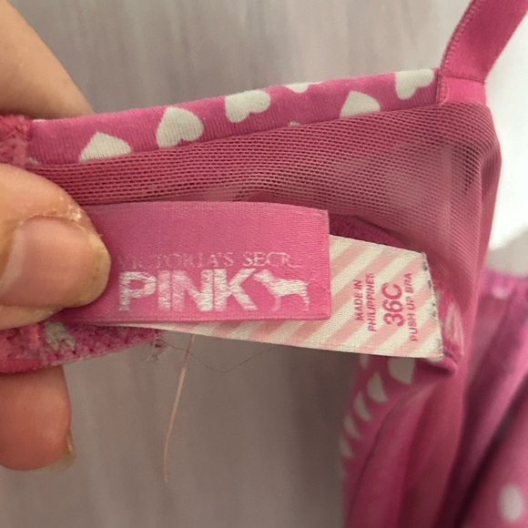 PINK Victoria's Secret Peace Sign Bra in Pink - Picture 3 of 5